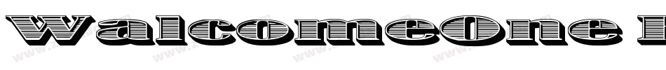 WalcomeOne Bold字体转换